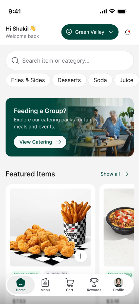 Tilvo Branded Mobile App Cart Screen